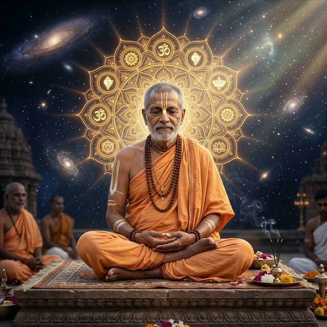 Bharatarshabha Dasa in meditation